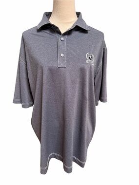 FootJoy Gray Men's Large Polo Shirt with Contrast Stitching Legends Golf